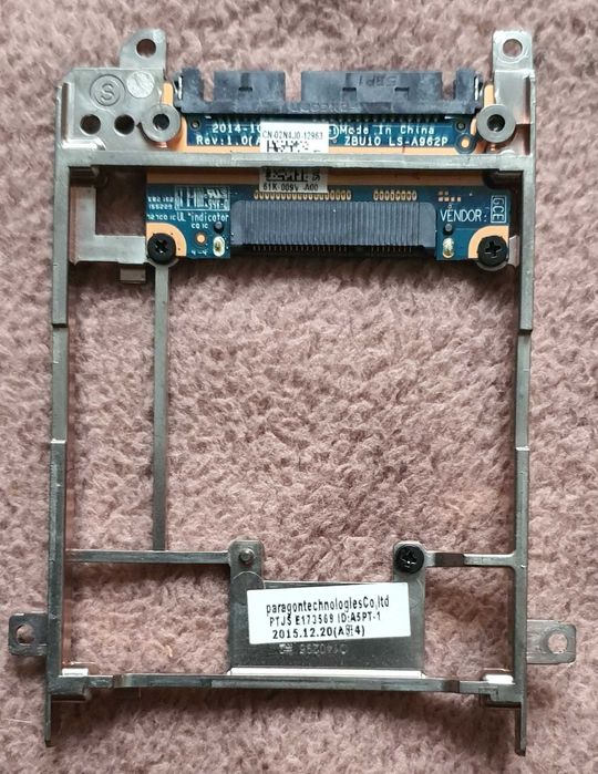 przejściówka dysk mSATA do gniazda SATA - Dell Latitude E7450 - używana
