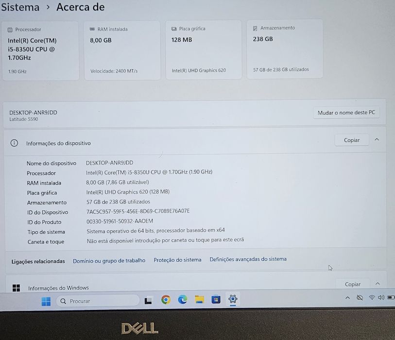 DELL Latitude 5590 com Garantia