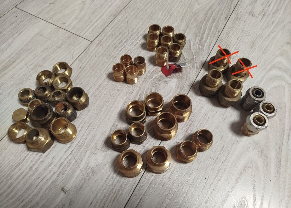 Złączki , mufki do lutowania mosiądz