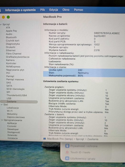 Apple MacBook Pro 13,3 cala, M1/8GB/512GB, model A2338