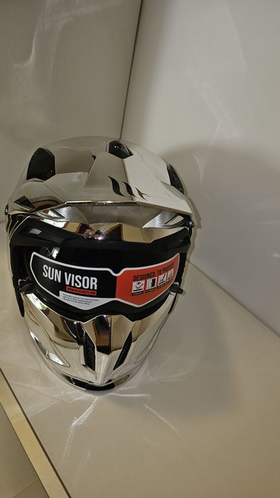 Capacete MT Streetfighter SV Chromed Silver Tam L