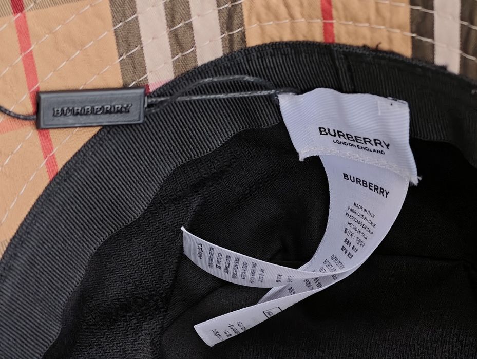Burberry bucket hat panamka kapelusz czapka