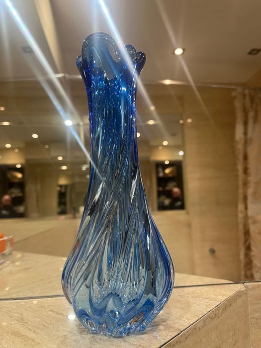 Niebieski wazon Murano