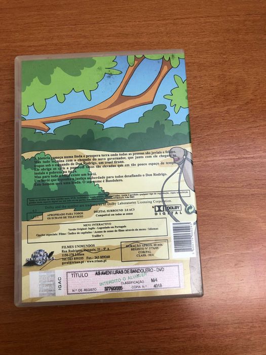 DVD As aventuras de Bandolero