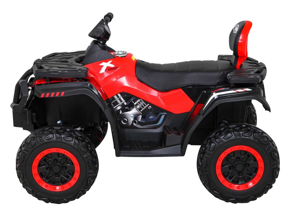 Quad XT-Speed dla dzieci Czerwony Napęd 4x4 EVA Wolny Start Radio MP3