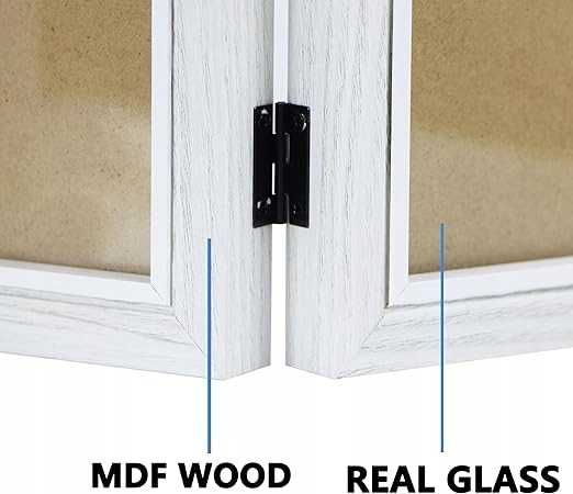 Potrójna składana ramka na zdjęcia 13x18 cm Shampsen – biała