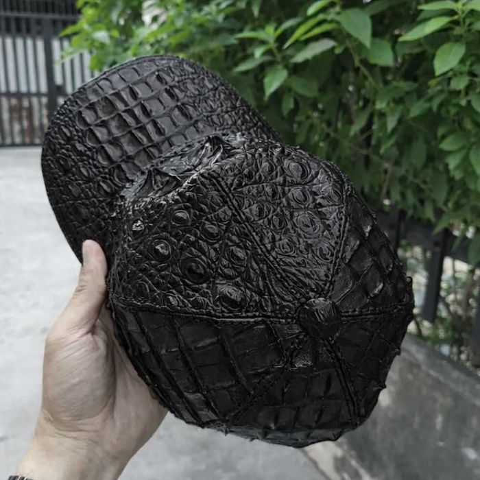 Бейсболка “Crocodile King” із натуральної шкіри крокодила