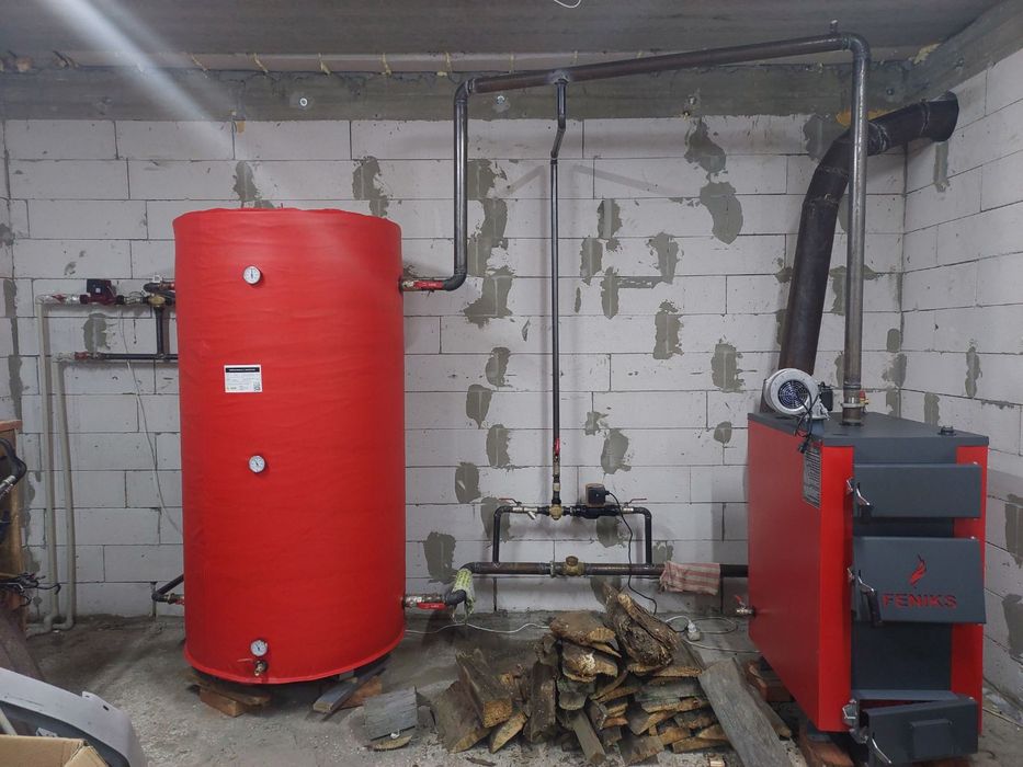 Монтаж установка обвязка твердотопливного котла