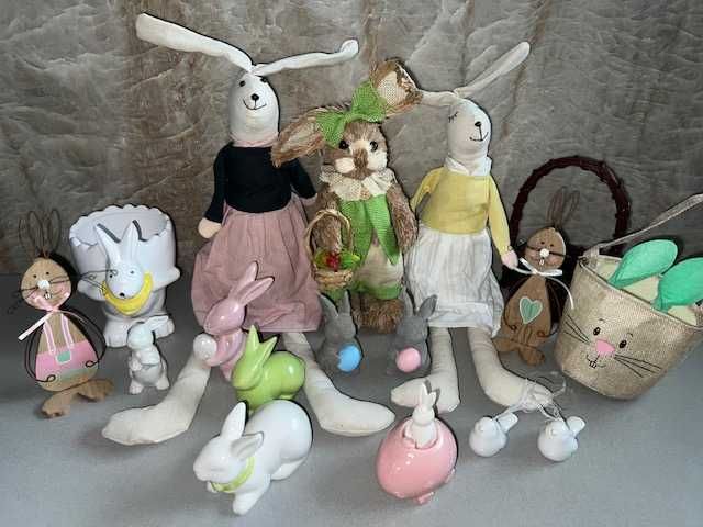 WIELKANOC mega zestaw ozdób na Święta Wielkanocne 121 szt.