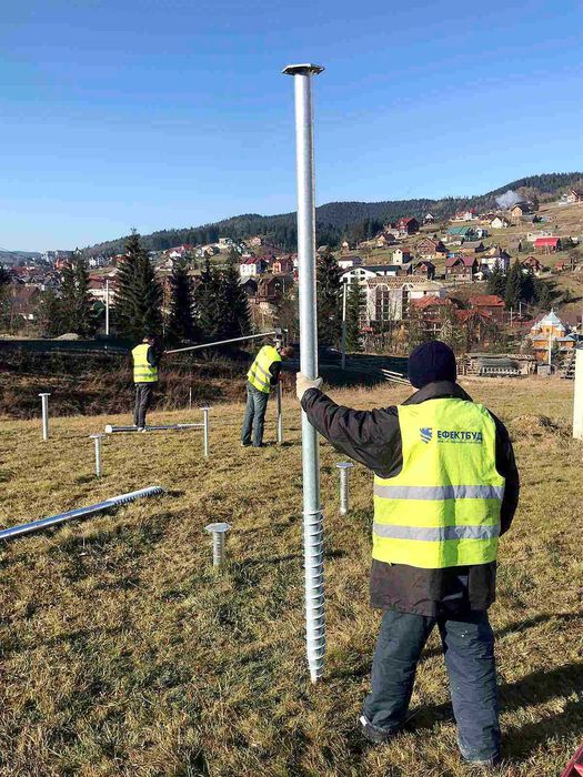геошурупи геопалі Сваи для забора  Свайный фундамент