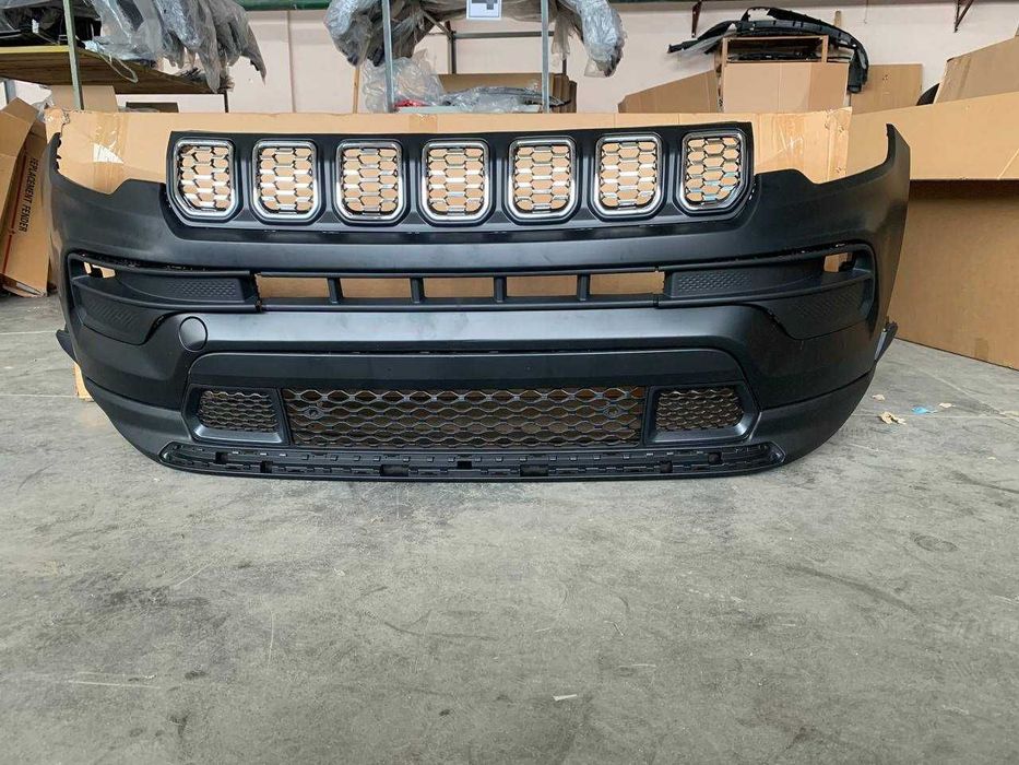 Бампер передний без парктроника Jeep Compass 2021 2022 2023 2024 68552413AA джип компас бампер