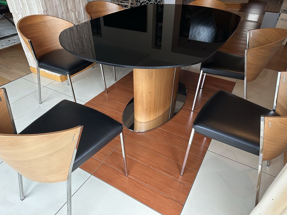 Stół Calligaris Kler165/255/105 Zesraw Krzesła Calligaris 6szt Idealne