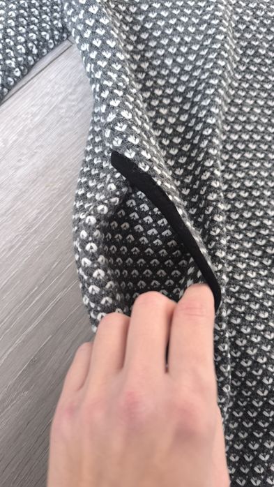 Sweter damski sweterek biało szary M 38 L 40 tunika