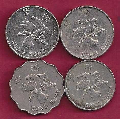 MOEDAS DE Hong  Kong  ANTIGAS 4 Moedas diversas