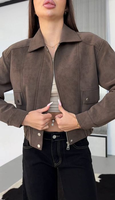 Косуха-бомбер екошкіра