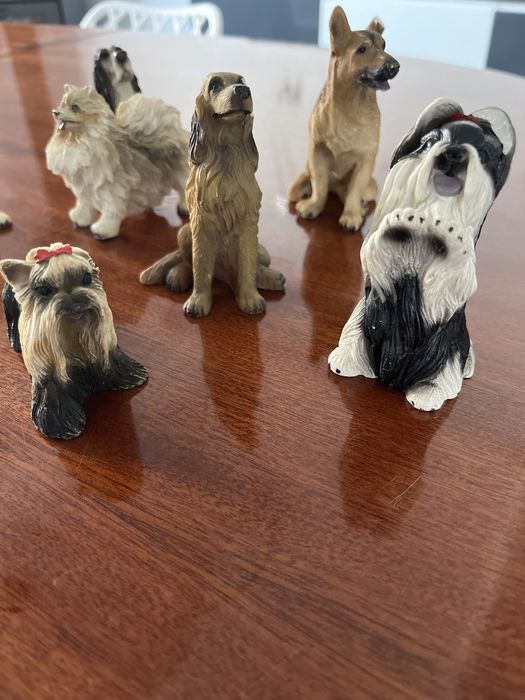 Miniaturas de caes conjunto