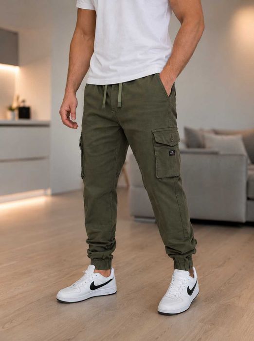 Джинси карго  хакі stretch Denim 32-36