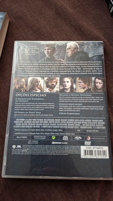 Game of Thrones, temporada 6 dvd