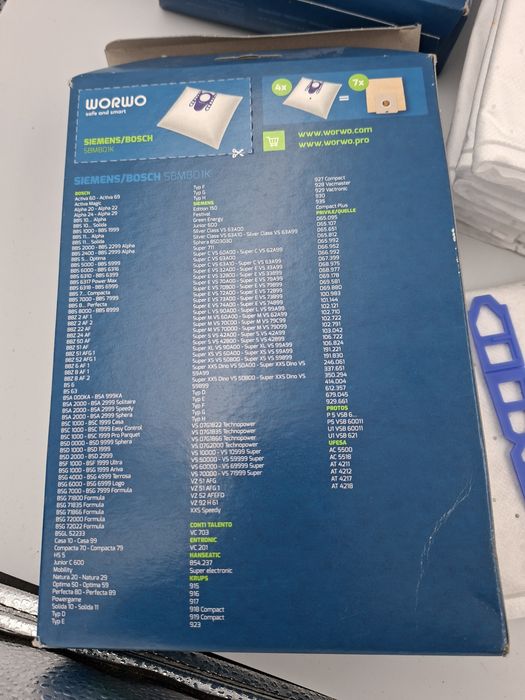 WORKI do odkurzacza Bosh/Siemens