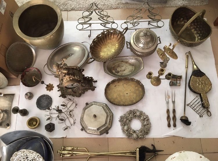 Lote stock peças antigas estanho liga metálica linha fogo latão etc