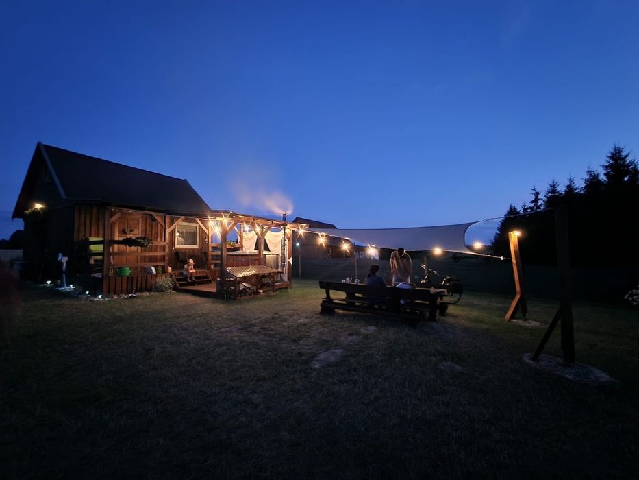 "Zaplecze Lasu" Domki całoroczne z balią drewniane domki z jacuzzi