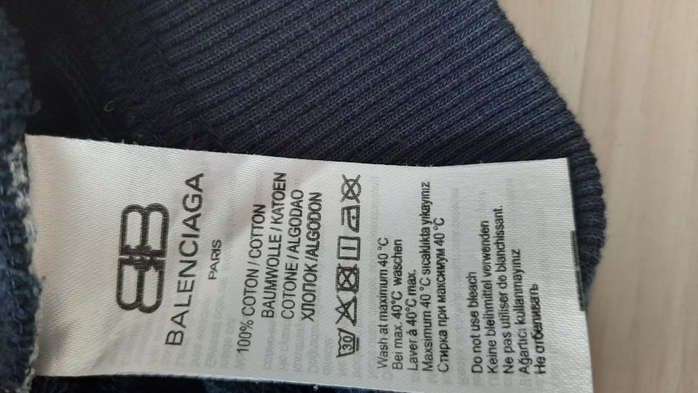 Bluza granatowa Balenciaga