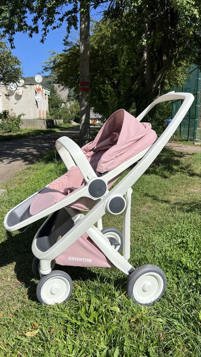 Прогулянкова коляска Greentom Upp Reversible шасі White Blossom