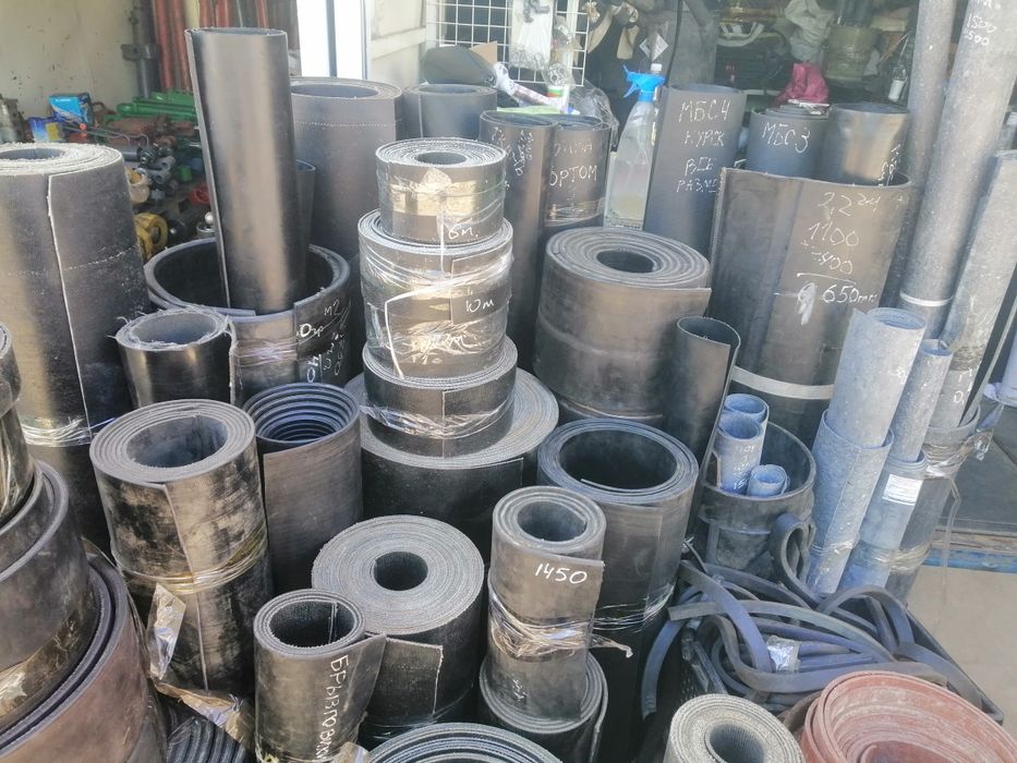 Резиновые дорожки из транспортёрной ленты, с нескользким покрытием