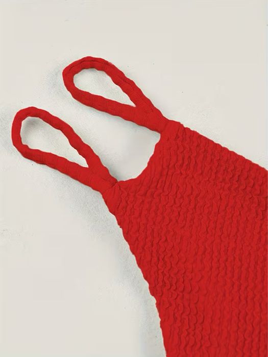 Жіночий модний комплект купальника однотонний