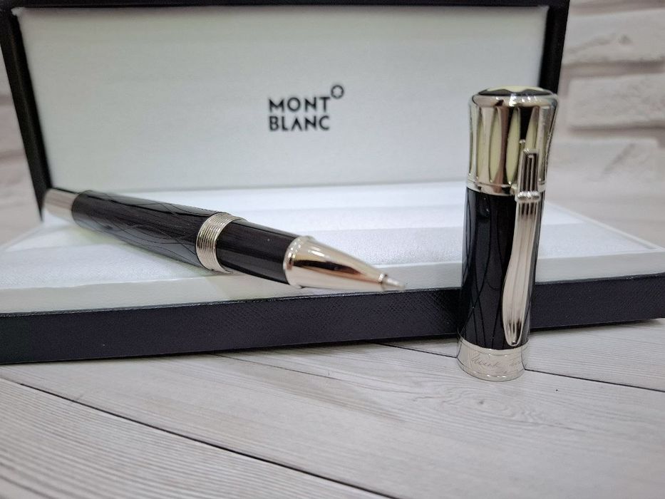 Кулькова металева ручка роллер Montblanc Марк Твен