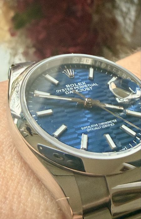 Rolex Datejust 36’ niebieska mozaika,zakup u A.D.2024 jak nowy
