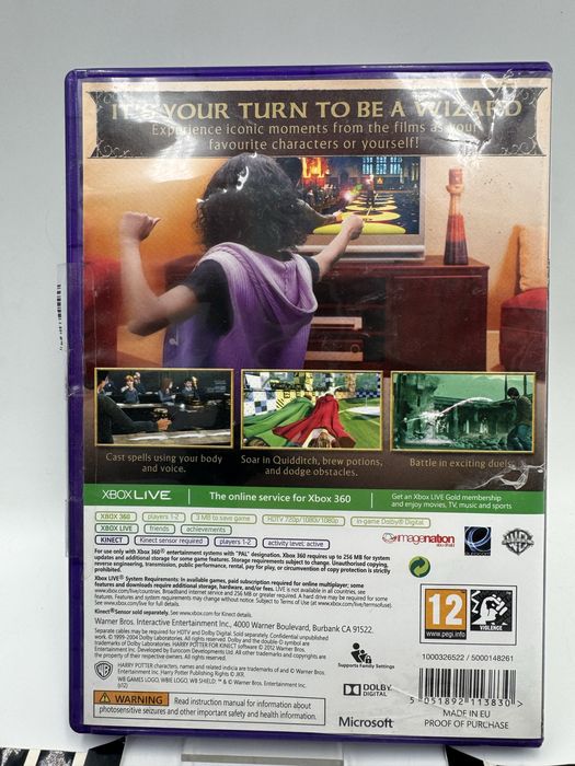 Harry Potter Kinect Xbox 360 Gwarancja