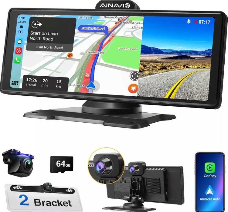 Radio Carplay & Android Auto 10 Polegadas | AINAVIGO/PX