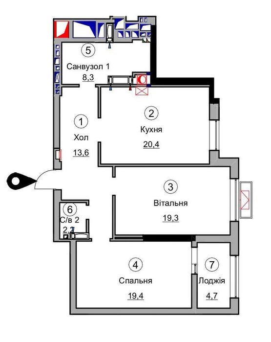 Продаж 2-кімнатної квартири, новобудова, ЖК Dynastia BC, Біла Церква