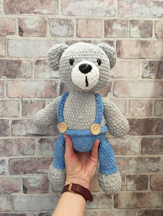 Mis miś misiu na szydełku dostępny od ręki handmade na prezent