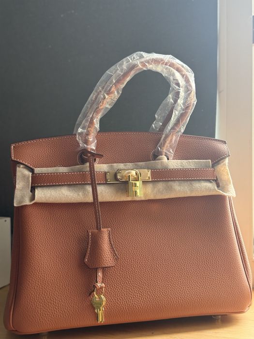 Hermes Birkin 35 коричнева | нова сумка люкс якості