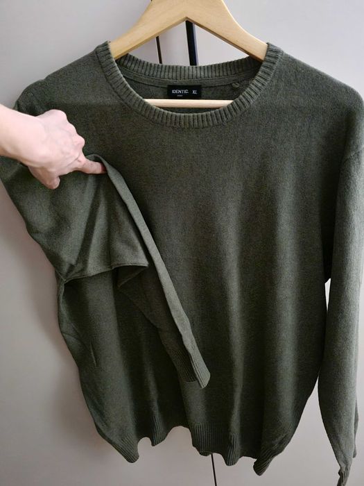 Sweter męski XL zielony