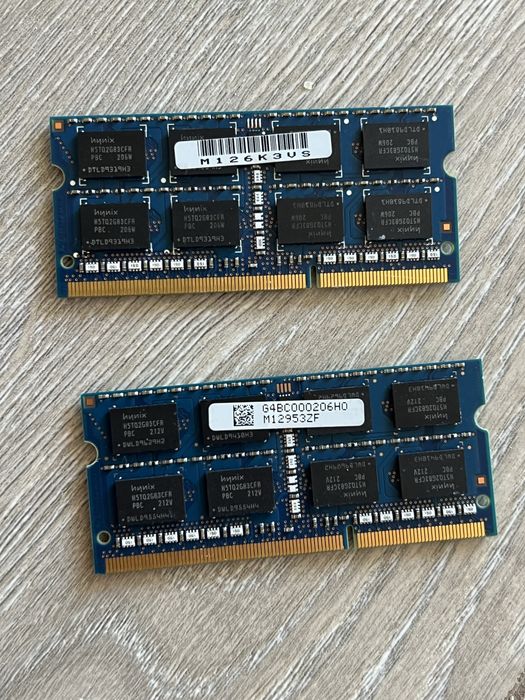 Оперативная память 8GB (2x4GB) DDR3 1600MHz SK hynix для ноутбука