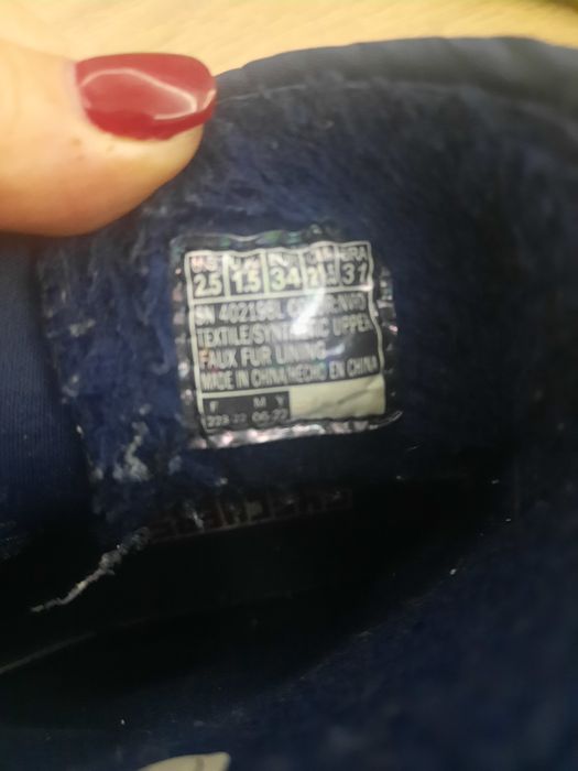 Śniegowce buty zimowe skechers mega -craft cuboforce roz.  34 granatow