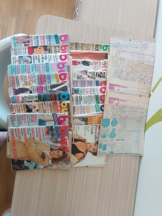 Gazety krawieckie modowe burda z wykrojami 20szt