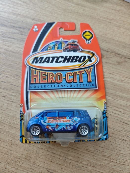 Matchbox volkswagen microbus hero city 54 rocznik 2003