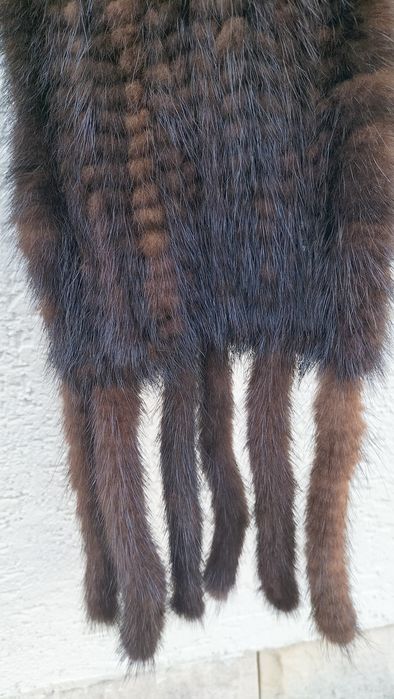 Szal z norki dł. 181.cm szer.ok 17 cm