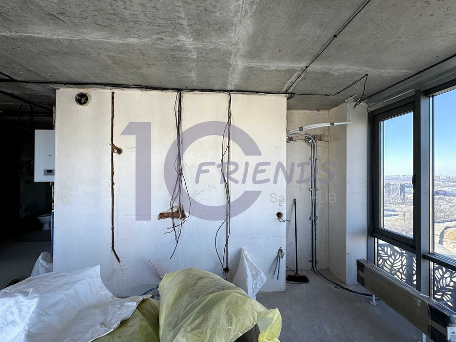 2-к в панорамі з частковим ремонтом ЖК Метрополіс,Теремки,Республіка