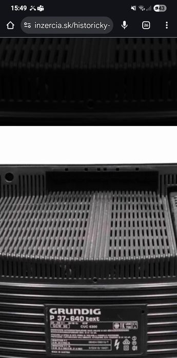 Grundig TV Remote Control64354218429313121