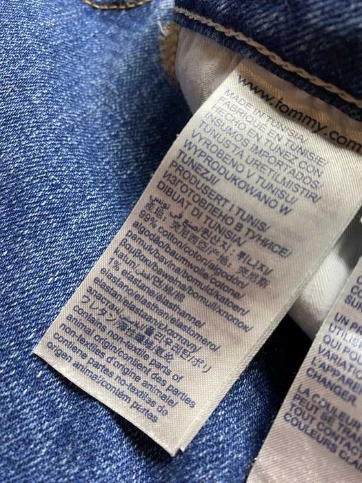 Tommy Hilfiger TAPERED ANKLE damskie Spodnie granatowe Jeansy W 26 L29