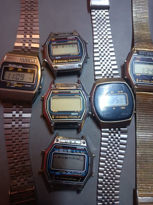 Zegarek elektroniczny LCD Montana PRL nie casio Seiko