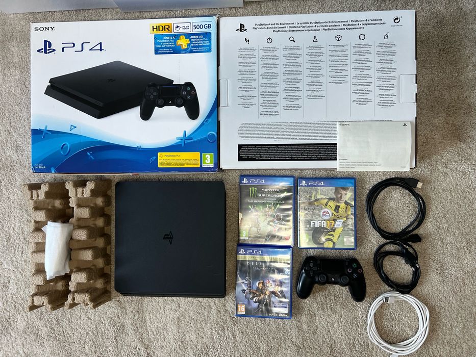 PlayStation 4 + Comando + Jogos ( impecavel )