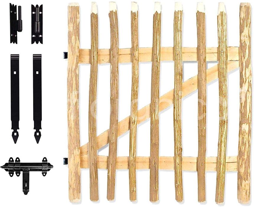 Furtka leszczynowa. Drewniana brama ogrodowa. Furtka od producenta
