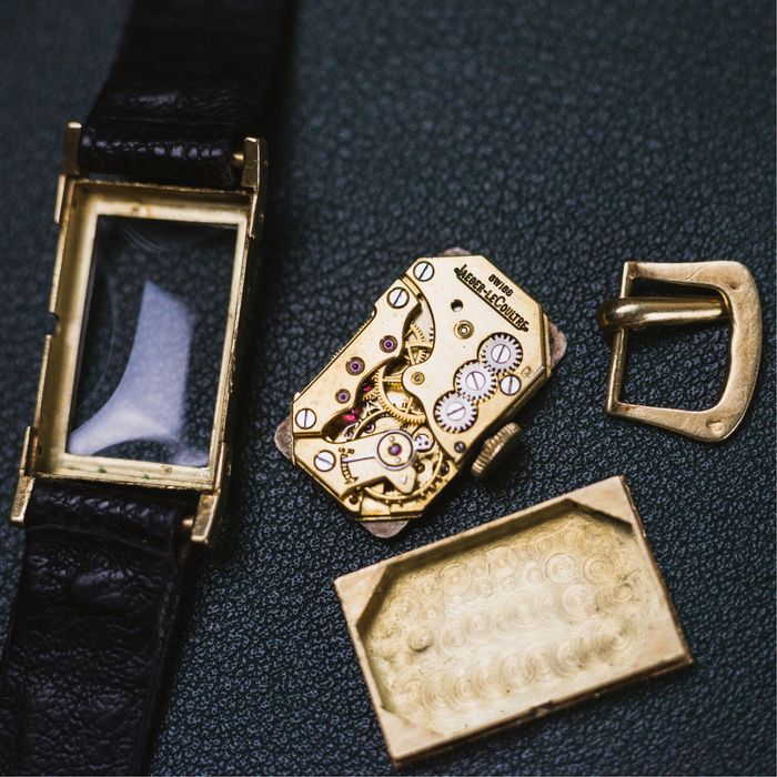 Relogio Jaeger-LeCoultre Uniplan em Ouro 18k & Fivela Original - Circa 1938s