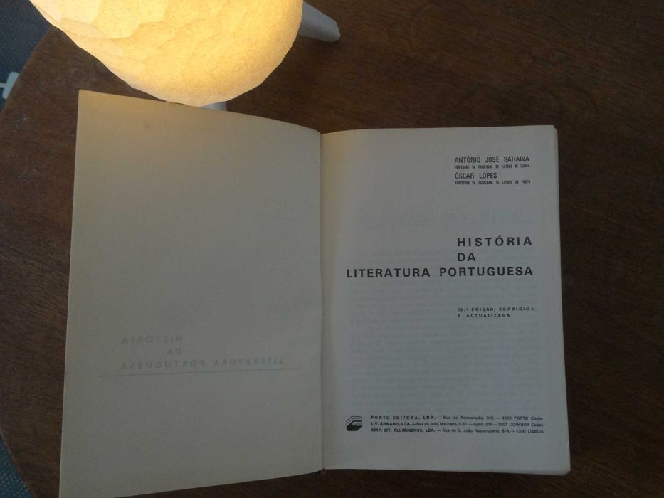 História da Literatura Portuguesa-António José Saraiva e Oscar Lopes